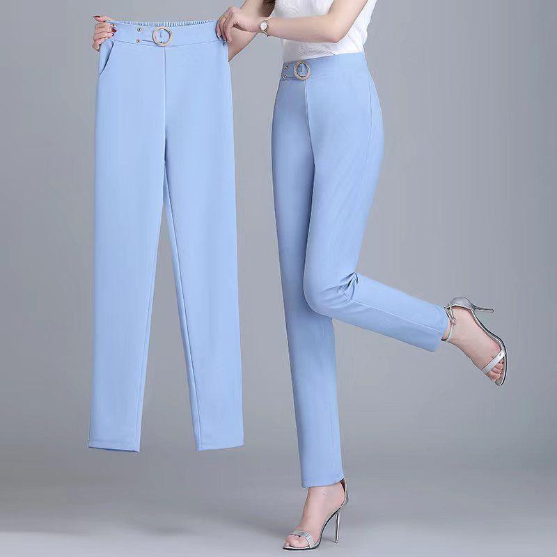 MAJESTIC ICE SILK PANTS | ELEGANT HIGH-WAIST COMFORT