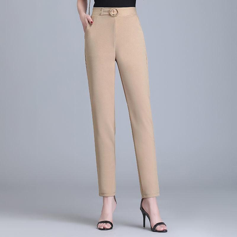 MAJESTIC ICE SILK PANTS | ELEGANT HIGH-WAIST COMFORT