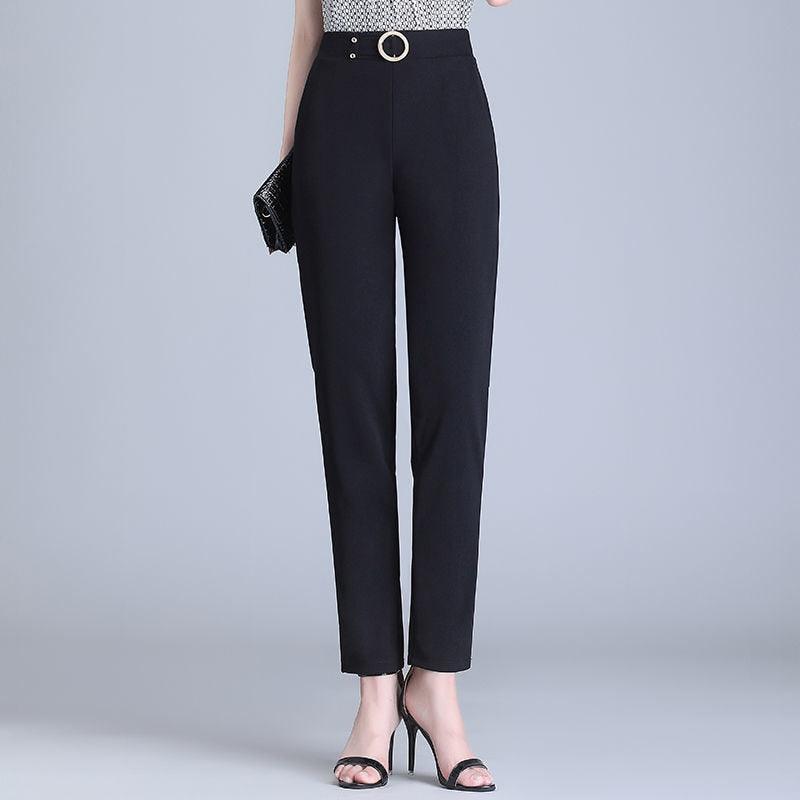MAJESTIC ICE SILK PANTS | ELEGANT HIGH-WAIST COMFORT