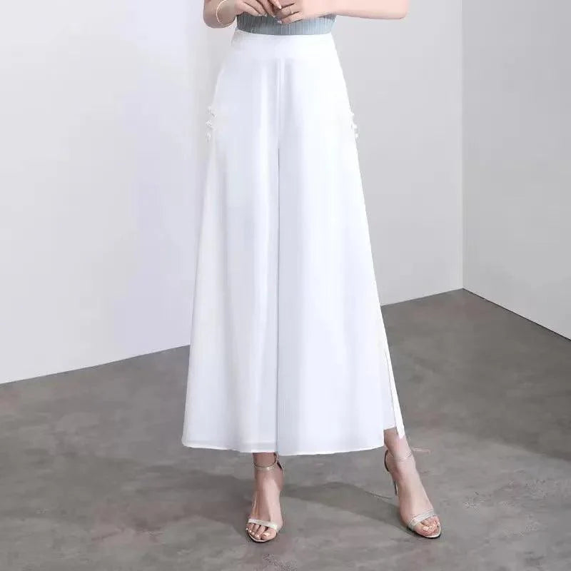PALAZZO Double-Layered Chiffon Skirt-Pants | Elegant & Versatile Fashion